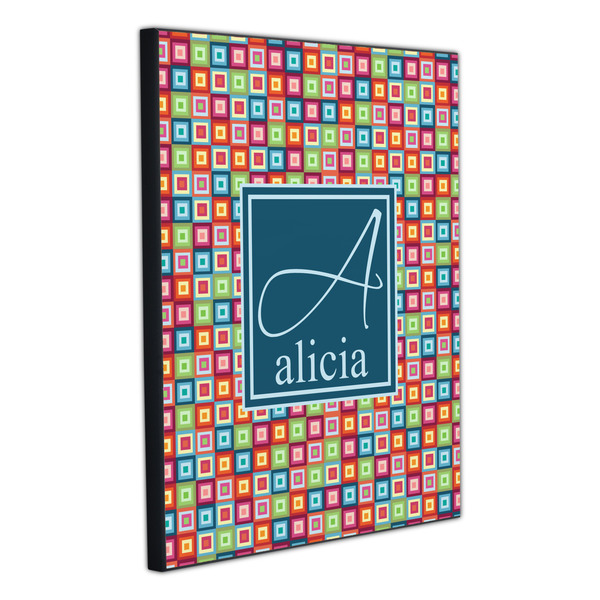 Retro Squares 20x24 Wood Print - Angle View