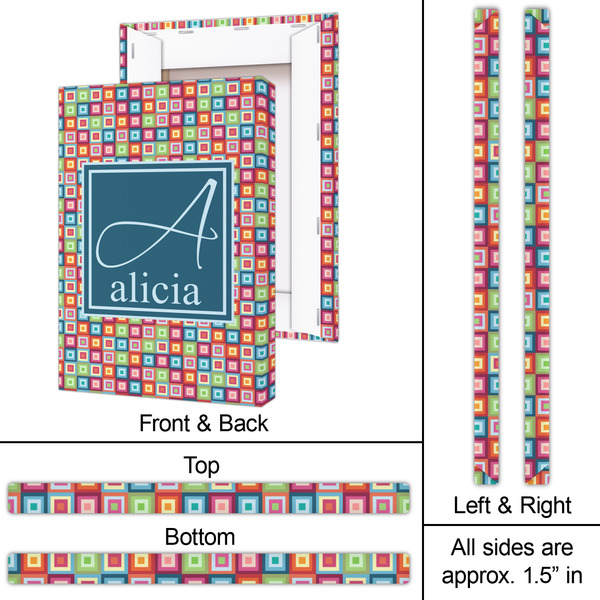 Retro Squares 20x30 - Canvas Print - Approval