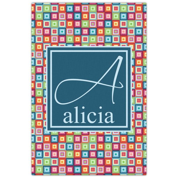 Retro Squares 20x30 - Canvas Print - Front View