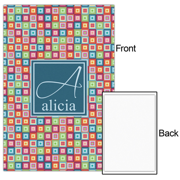 Retro Squares 20x30 - Matte Poster - Front & Back