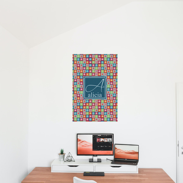 Retro Squares 20x30 - Matte Poster - On the Wall