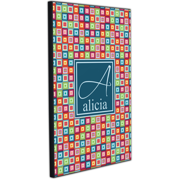 Retro Squares 20x30 Wood Print - Angle View