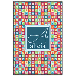 Retro Squares Wood Print - 20x30 (Personalized)