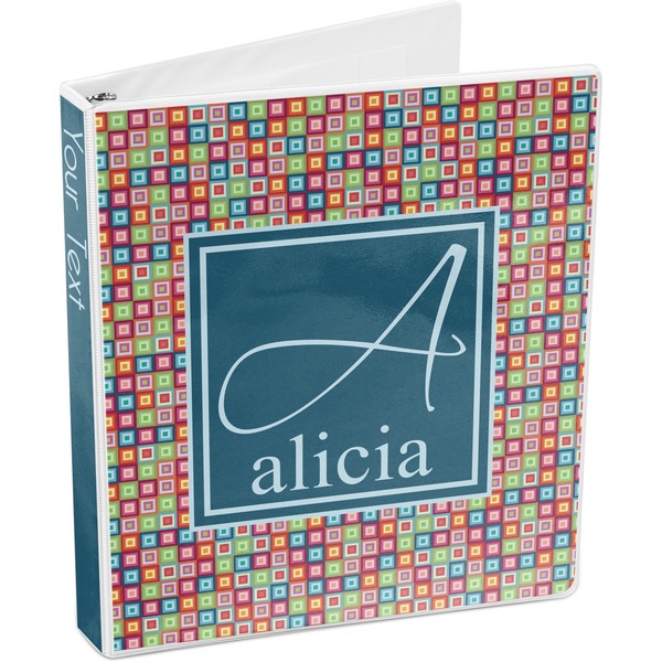 Retro Squares 3-Ring Binder 3/4 - Main