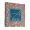 Retro Squares 3 Ring Binder - Full Wrap - 1" (Personalized)