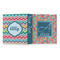 Retro Squares 3 Ring Binders - Full Wrap - 1" - OPEN OUTSIDE