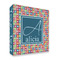 Retro Squares 3 Ring Binder - Full Wrap - 2" (Personalized)