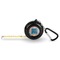 Retro Squares 6-Ft Pocket Tape Measure with Carabiner Hook - Front