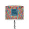 Retro Squares 8" Drum Lampshade - ON STAND (Poly Film)