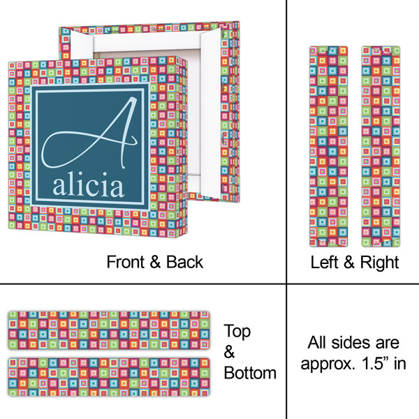 Retro Squares 8x8 - Canvas Print - Approval