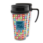 Retro Squares Acrylic Travel Mug (Personalized)