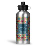 Retro Squares Water Bottle - Aluminum - 20 oz (Personalized)