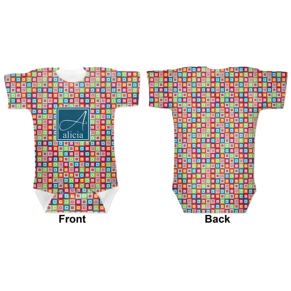 Retro Squares Baby Bodysuit Approval