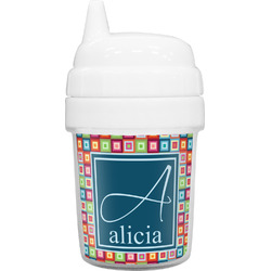Retro Squares Baby Sippy Cup (Personalized)