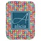 Retro Squares Baby Swaddling Blanket (Personalized)