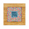 Retro Squares Bamboo Trivet with 6" Tile - FRONT