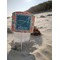 Retro Squares Beach Spiker white on beach with sand