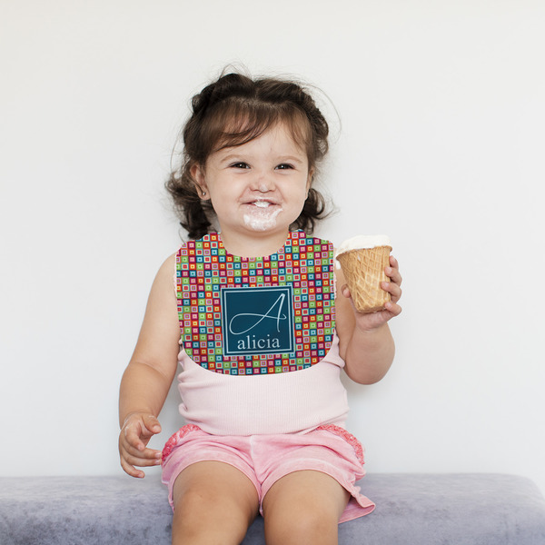Retro Squares Bib Lifestyle Girl