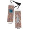 Retro Squares Bookmark with tassel - Front and Back