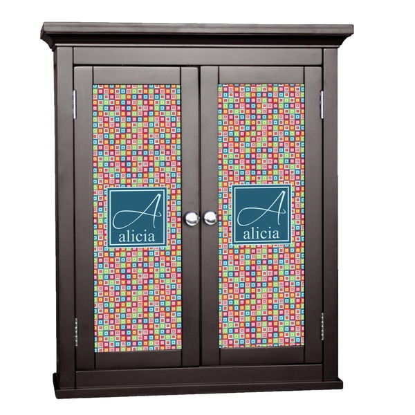 Custom Retro Squares Cabinet Decal - Small (Personalized)