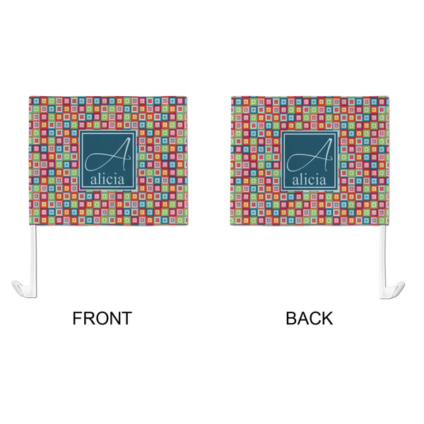 Retro Squares Car Flag - Large - APPROVAL