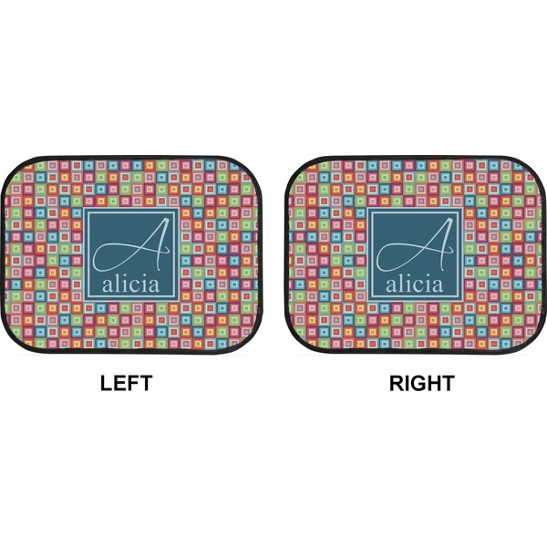 Retro Squares Car Floor Mats (Back Seat) (Approval)