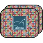 Retro Squares Car Floor Mats (Back Seat) (Personalized)