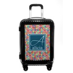 Retro Squares Carry On Hard Shell Suitcase (Personalized)