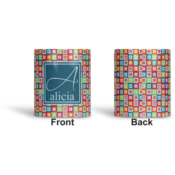 Retro Squares Ceramic Pen Holder - Apvl