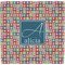 Retro Squares Ceramic Tile Hot Pad (Personalized)