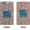 Retro Squares Clipboard (Legal) (Front + Back)