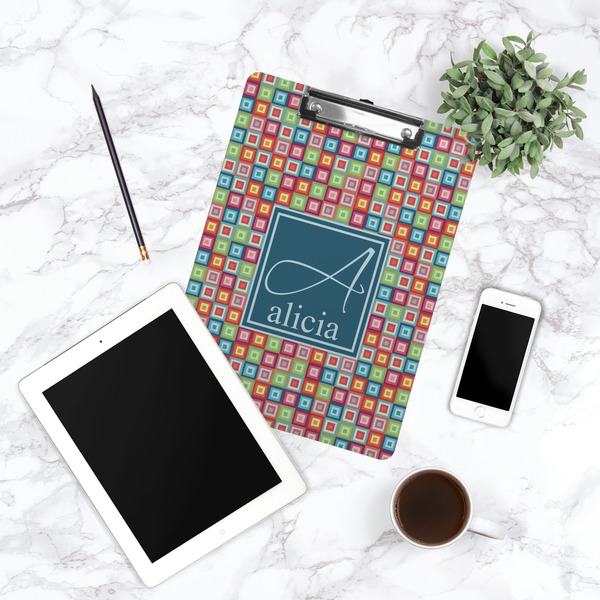 Retro Squares Clipboard - Lifestyle Photo