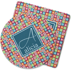 Retro Squares Rubber Backed Coaster (Personalized)