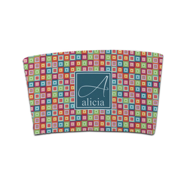 Custom Retro Squares Coffee Cup Sleeve (Personalized)