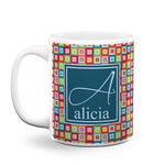 Retro Squares Coffee Mug (Personalized)