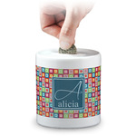 Retro Squares Coin Bank (Personalized)