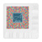 Retro Squares Embossed Decorative Napkins (Personalized)