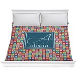 Retro Squares Comforter - King (Personalized)