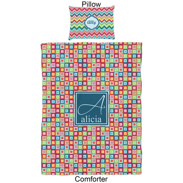 Retro Squares Comforter Set - Twin - Approval