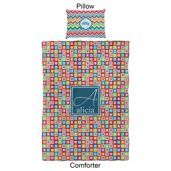 Retro Squares Comforter Set - Twin XL - Approval