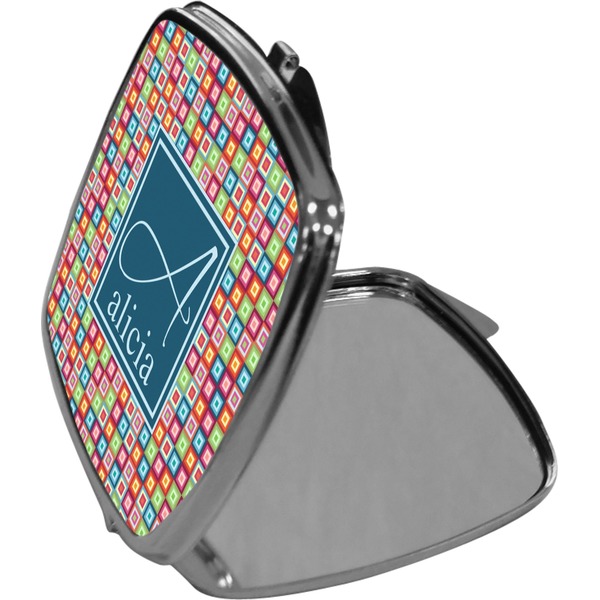 Retro Squares Compact Mirror (Side View)