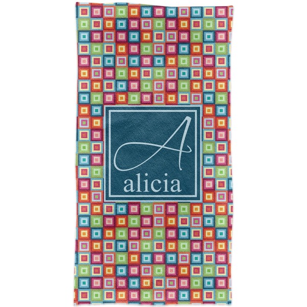 Retro Squares Crib Comforter/Quilt - Apvl