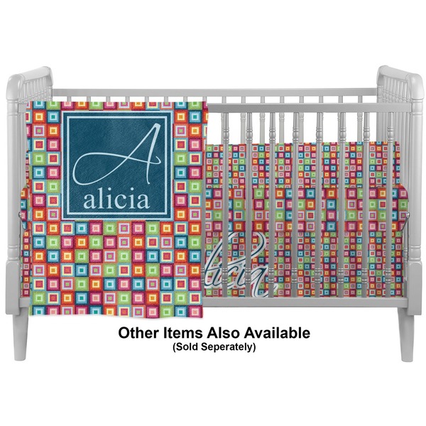 Retro Squares Crib - Profile Sold Seperately