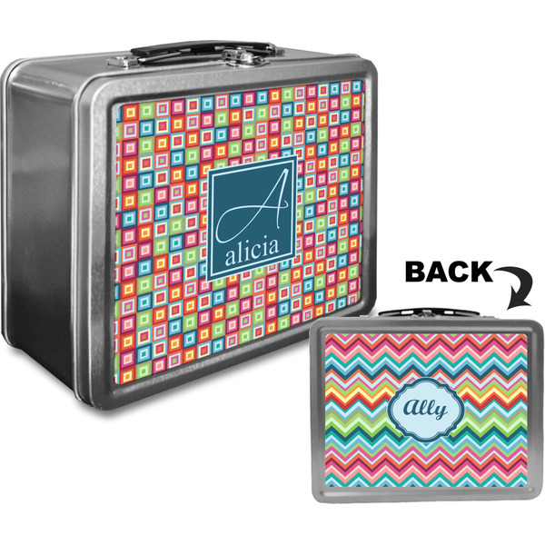 Retro Squares Custom Lunch Box / Tin Approval