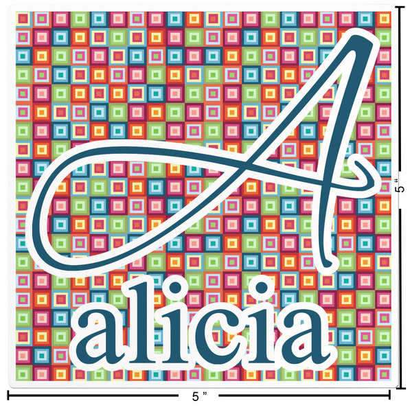 Retro Squares Custom Shape Iron On Patches - L - APPROVAL