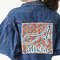 Retro Squares Twill Iron On Patch - Custom Shape - 3XL (Personalized)