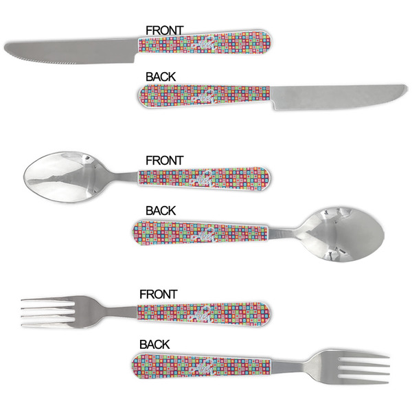 Retro Squares Cutlery Set - APPROVAL