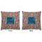 Retro Squares Decorative Pillow Case - Approval
