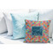 Retro Squares Decorative Pillow Case - LIFESTYLE 2
