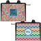 Retro Squares Diaper Bag - Double Sided - Front and Back - Apvl